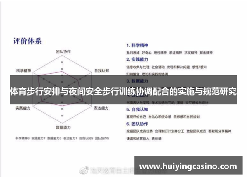 体育步行安排与夜间安全步行训练协调配合的实施与规范研究